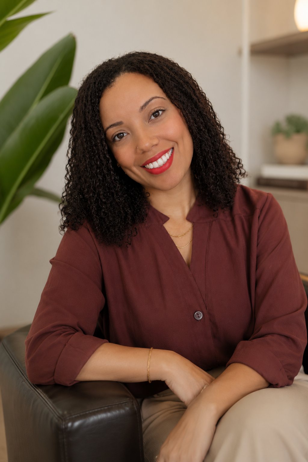 Retrato de Karoline Lima, psicóloga e neuropsicóloga